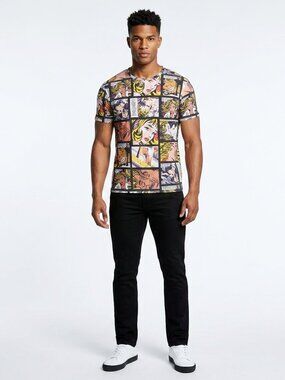 Pop Art Comic Book T Shirt Mens XL All Over Print Roy Lichtenstein Vintage Style